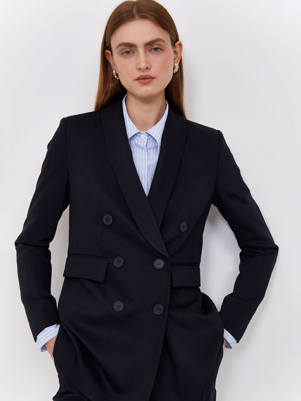 Двубортный жакет ML606/modesta - Emka фото 2