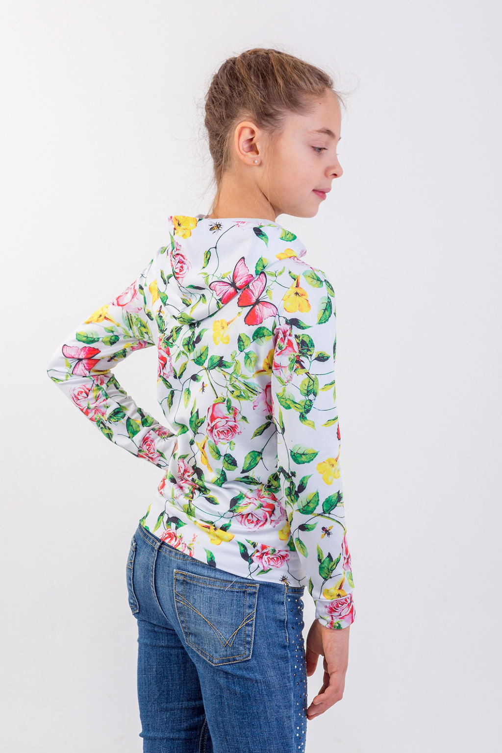 Толстовка на молнии "Росита",экрю