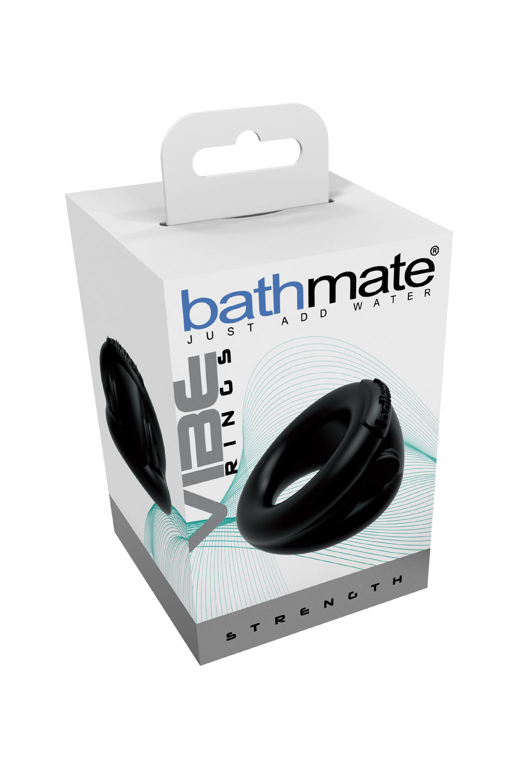 Виброкольцо на пенис Bathmate Strength, elastomex, черное, 5 см