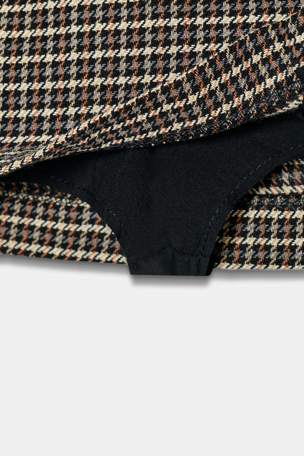 HOUNDSTOOTH SKORT WITH BELT - Zara фото 7