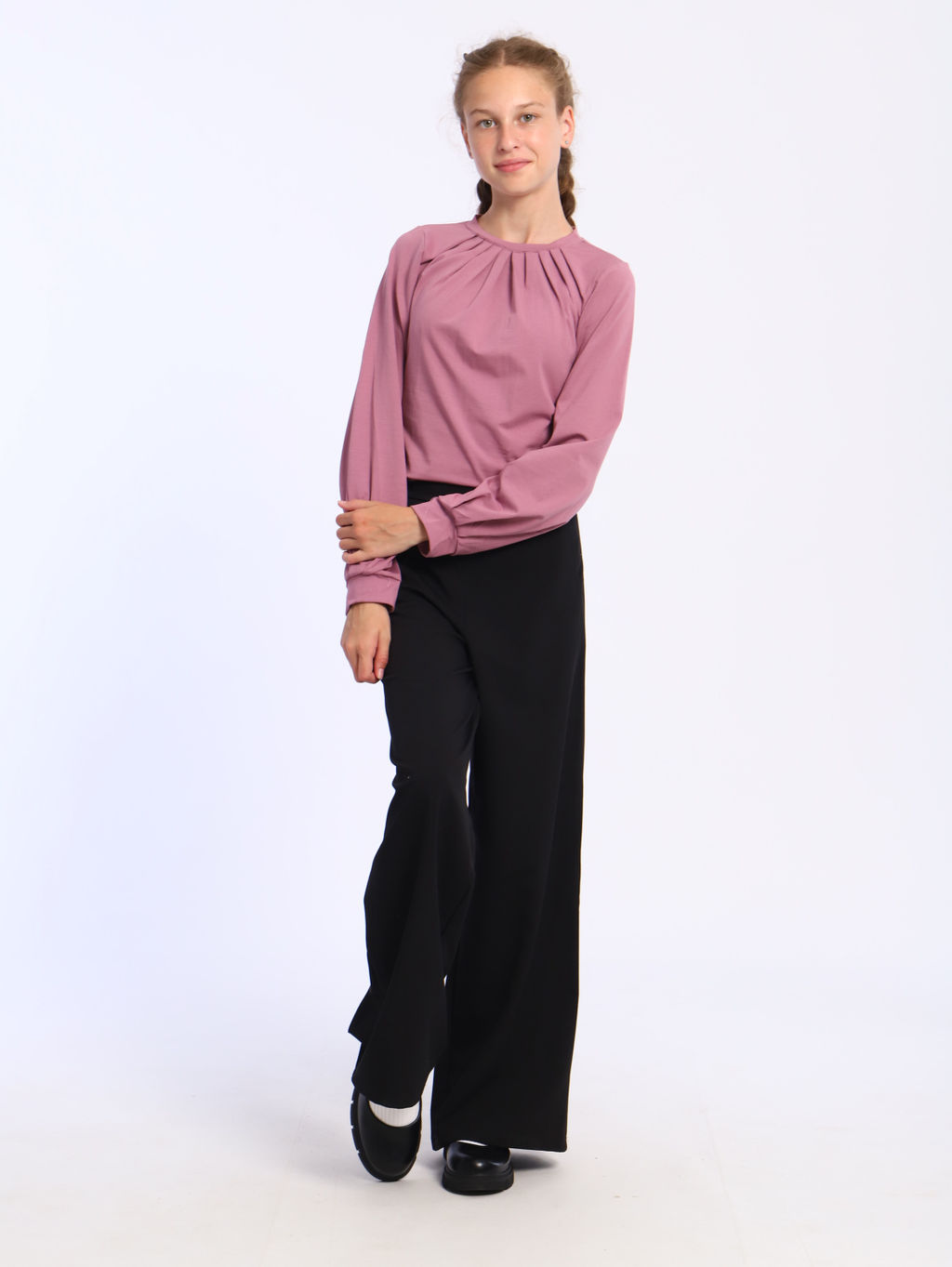 Лонгслив Амелия белый - Ладошки фото 21