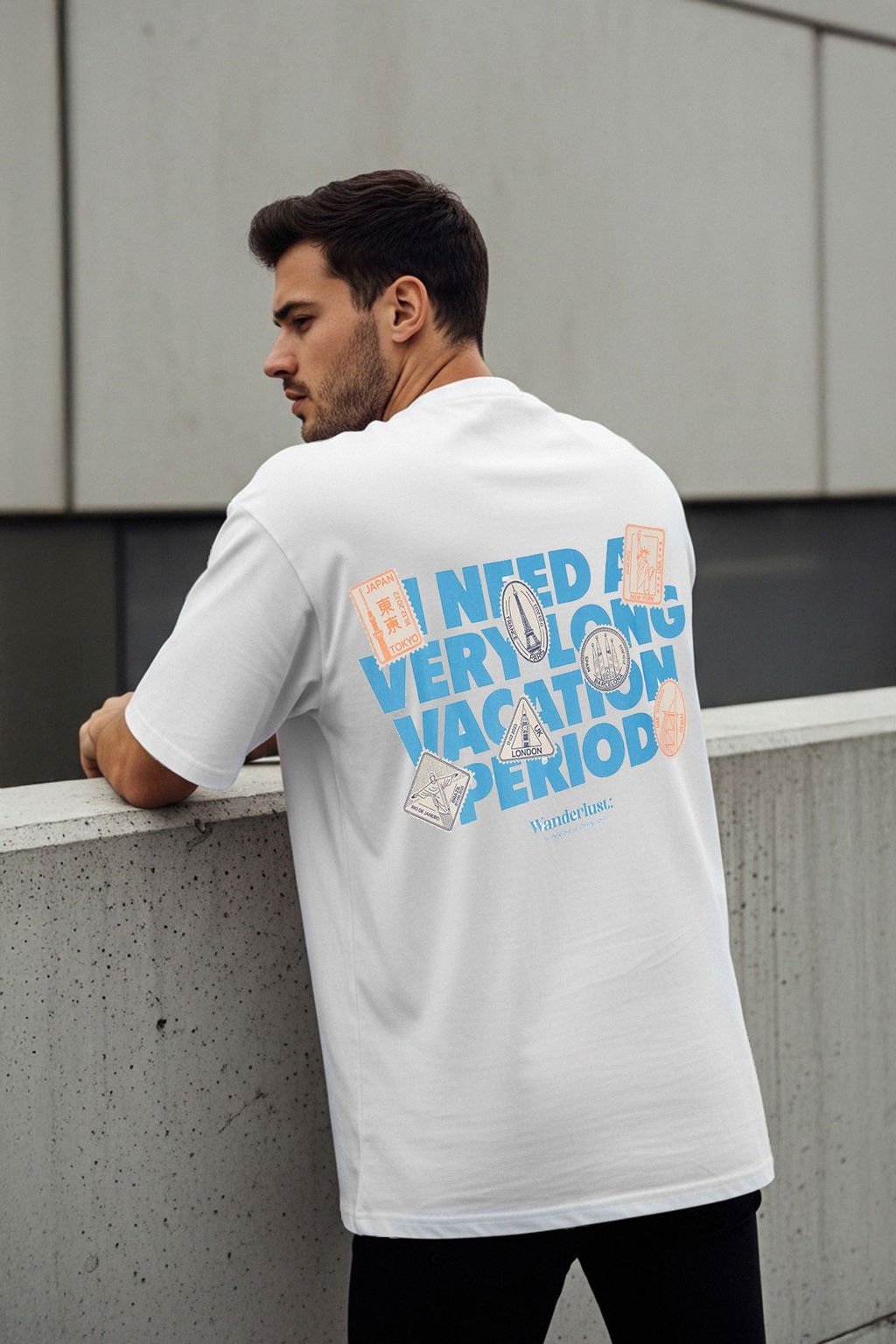TRENDYOL MAN Ekru Oversize/Genis Kesim Bask?l? %100 Pamuklu T-Shirt TMNSS25TS00223 - Trendyolmilla фото 5