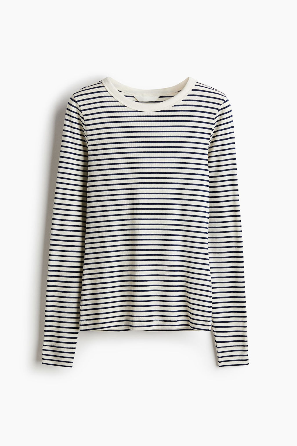 Camiseta en punto de canale - H&m фото 6