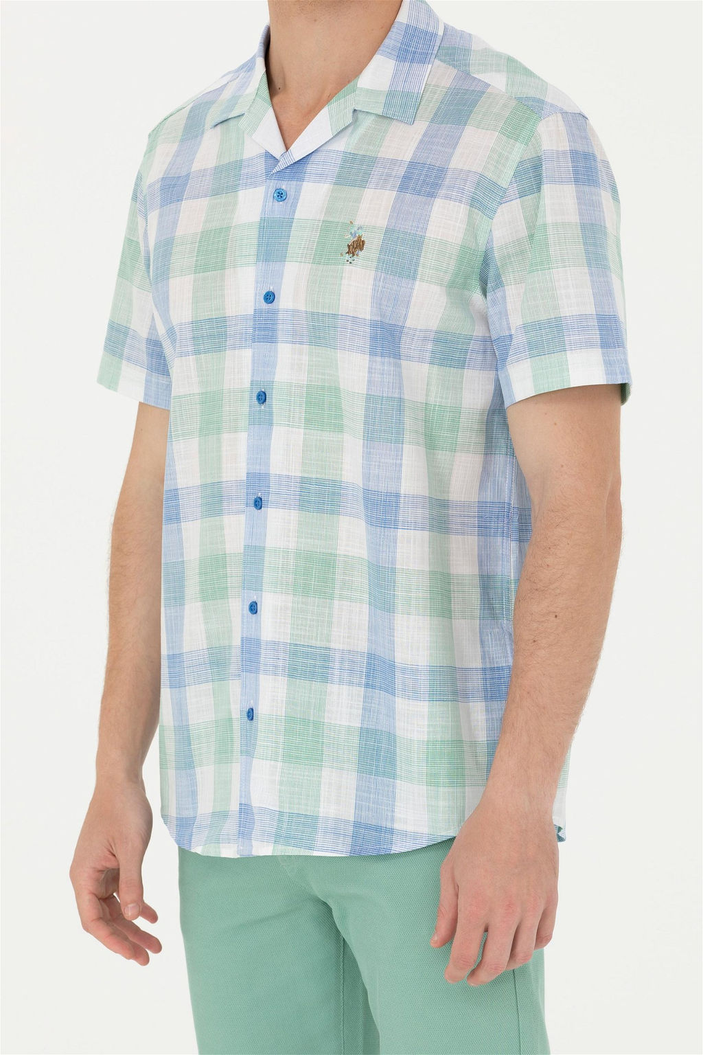 U. S. Polo Assn Мужская рубашка Saks с коротким рукавом - U.s. polo assn фото 13