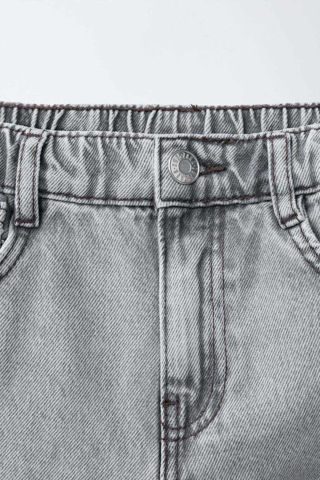 JEANS BAGGY CARGO / Gris - Zara фото 4