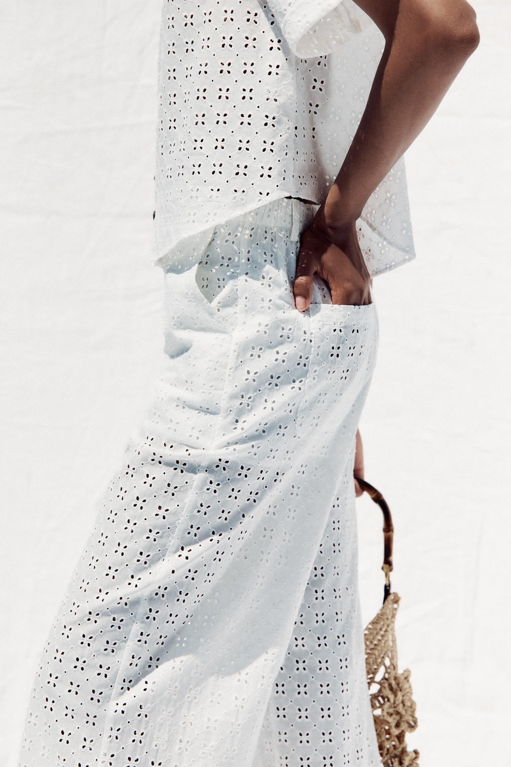 CULOTTE TROUSERS WITH CUTWORK EMBROIDERY - Zara фото 13