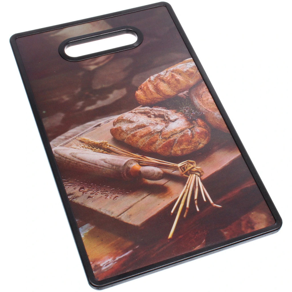 Цена за 2 шт. Доска разделочная пластиковая 37*23см "Домашний хлеб"