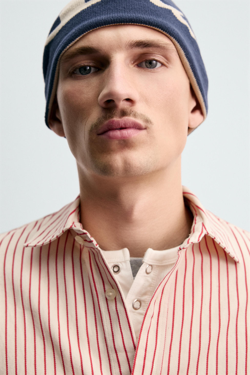 STRIPED SHIRT WITH CHAMPION ® X ZARA PATCHES фото 14
