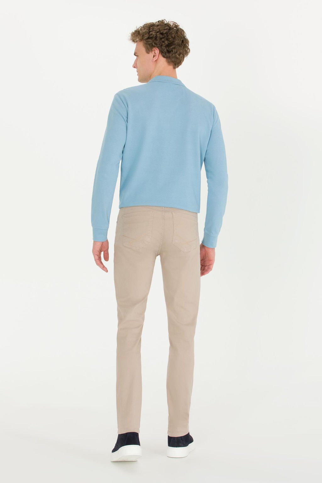 Erkek Slim Fit Ta_ Chinos