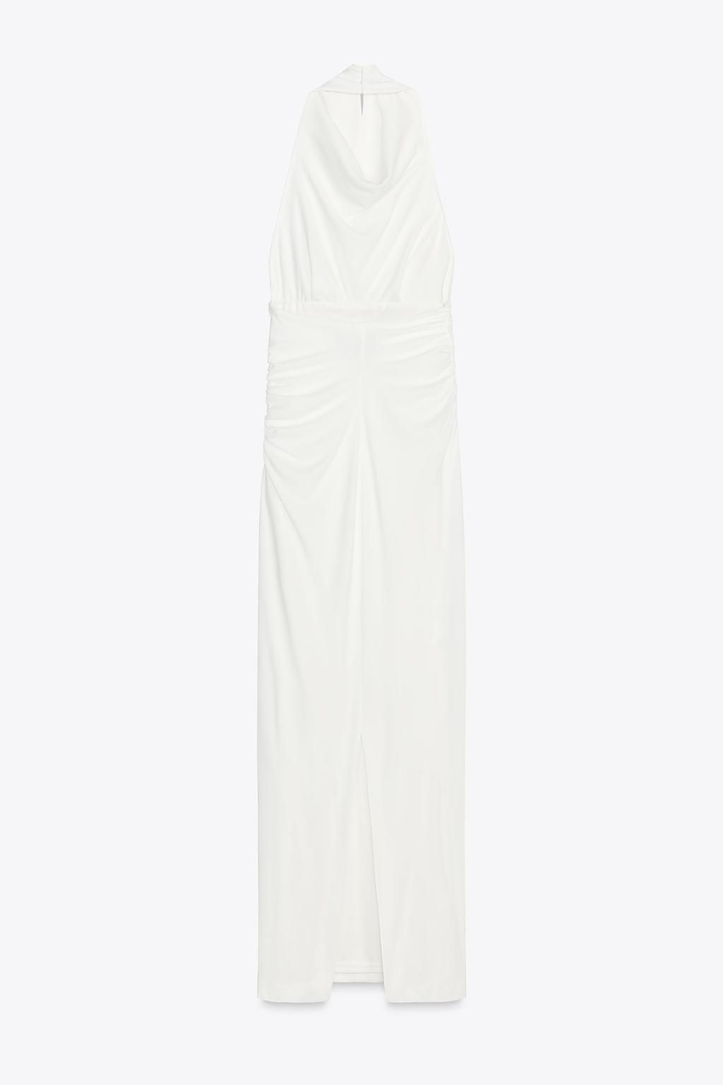 LONG HALTER DRESS WITH OPEN BACK - Zara фото 8