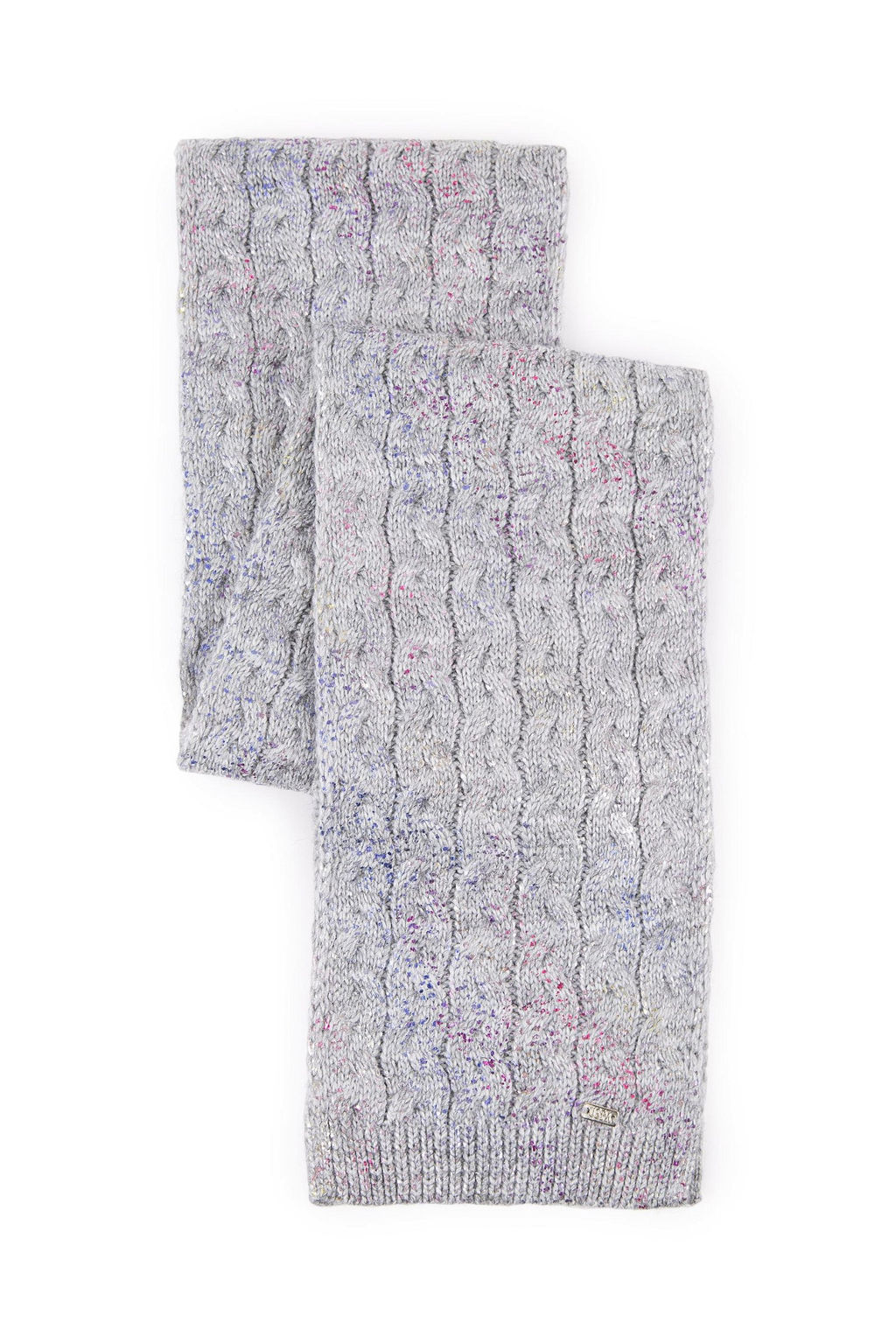 Серый меланжевый шарф для девочки Неожиданная скидка в корзине