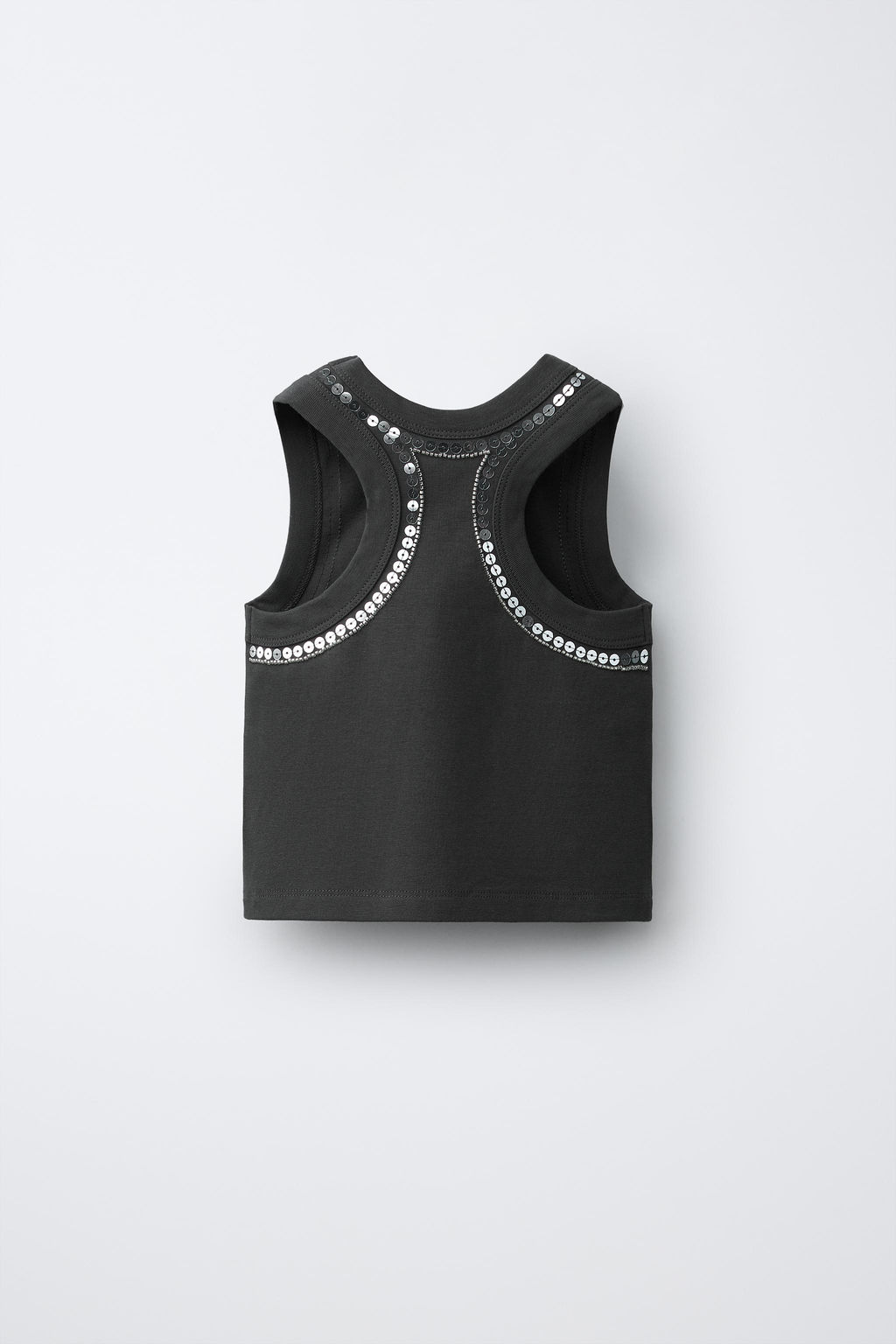 TOP LENTEJUELAS / Gris antracita - Zara фото 2