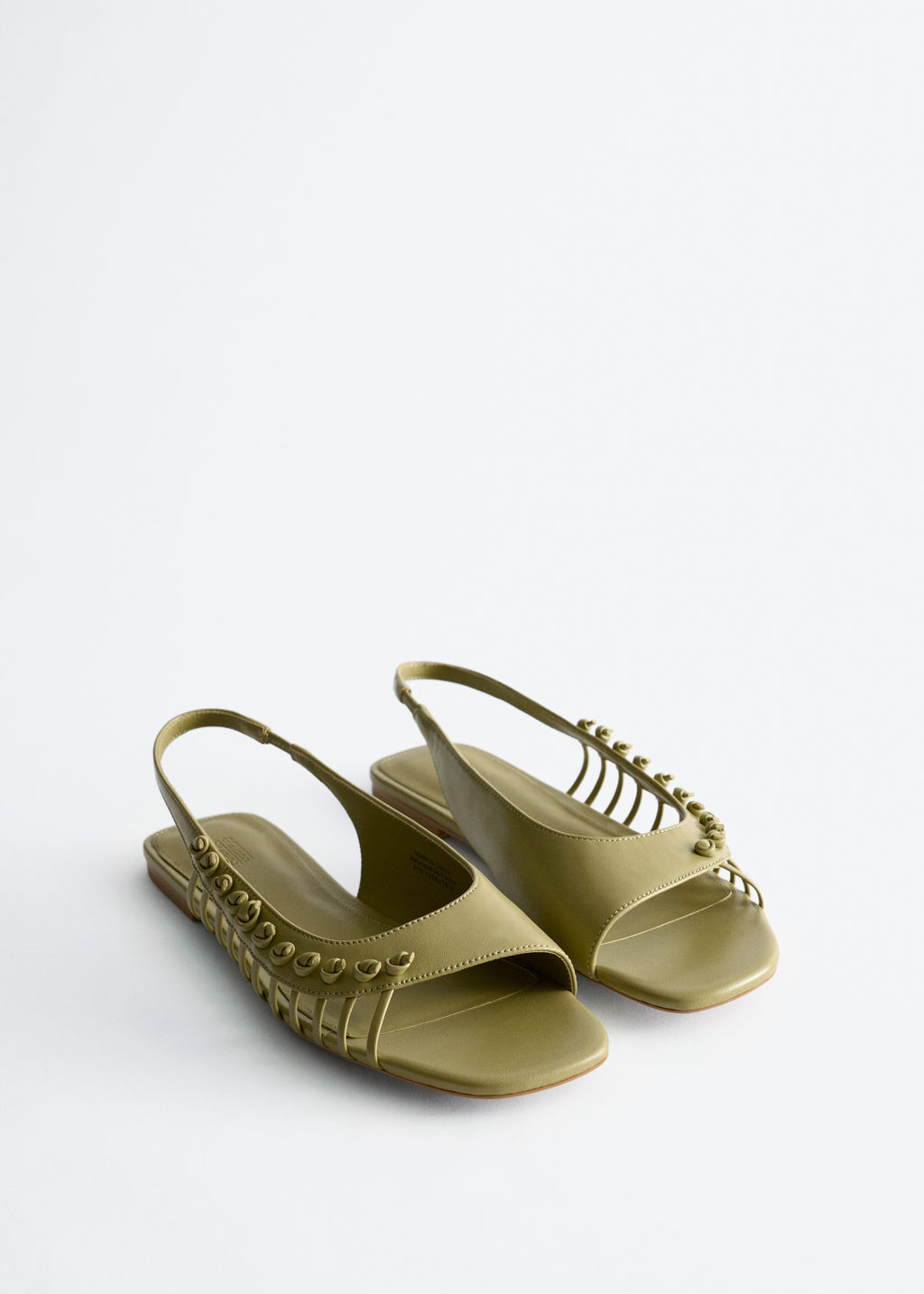 Sandalias de piel con tira trasera - H&m фото 6