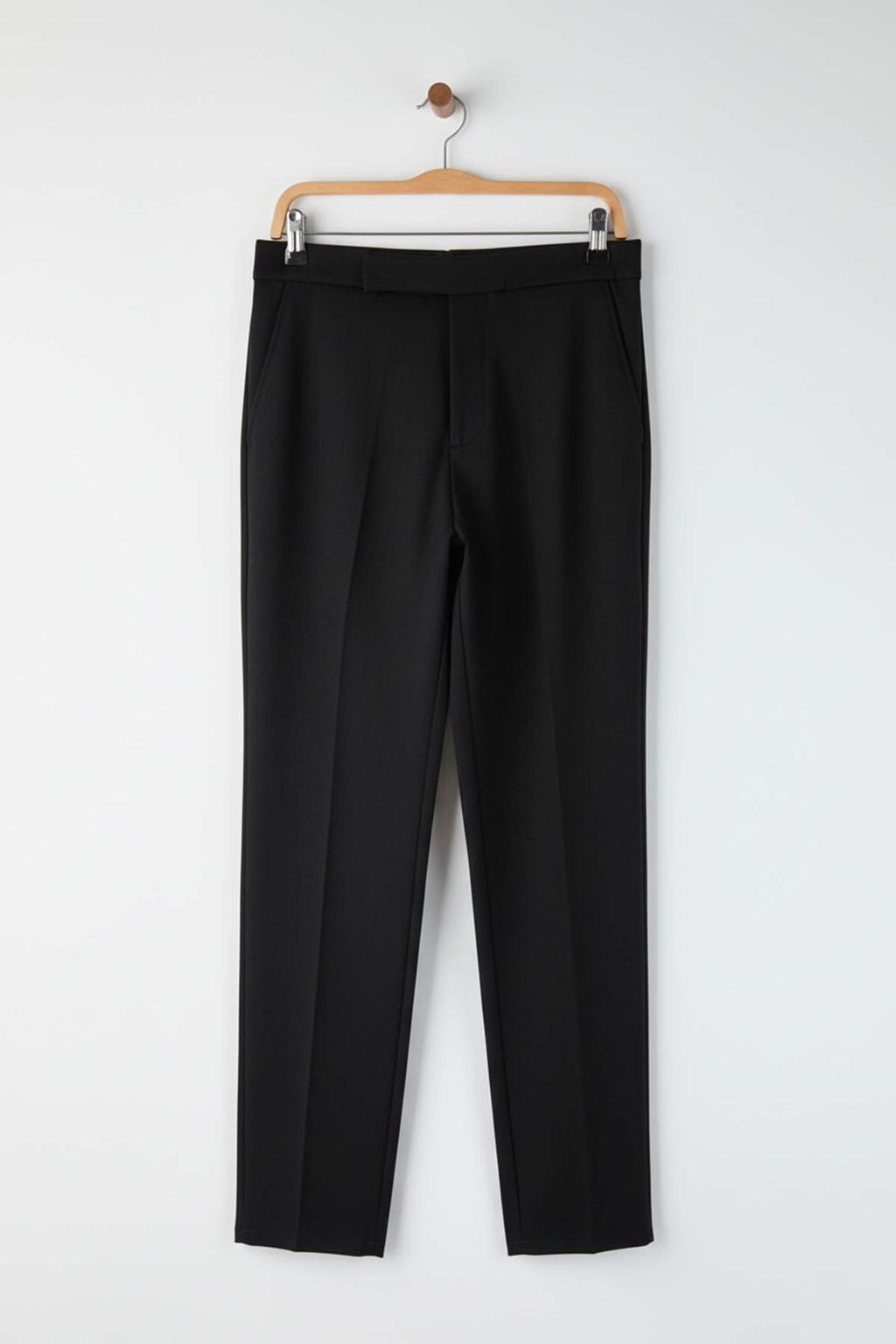 Siyah Erkek Yeni Italyan Kesim Kumas Pantolon TMNAW26PL00016 - Trendyolmilla фото 4