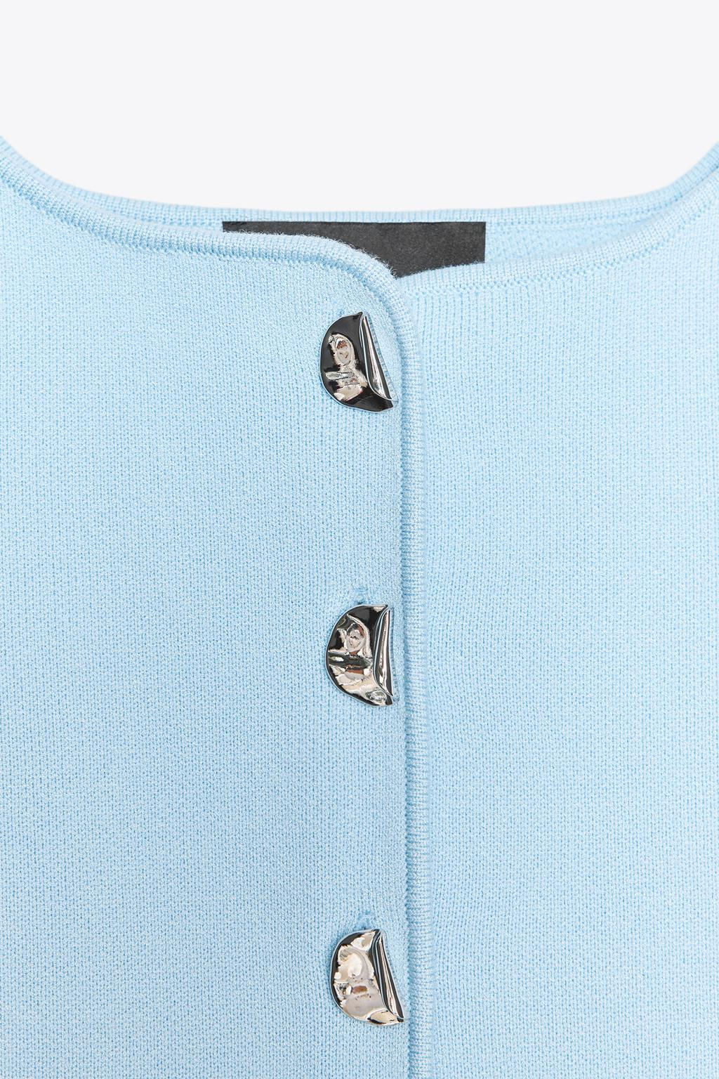 PLAIN KNIT CORSET TOP - Zara фото 15