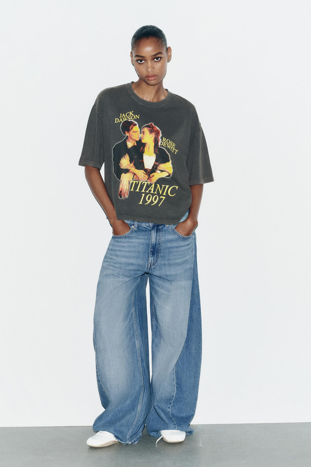 TITANIC FADED-EFFECT T-SHIRT