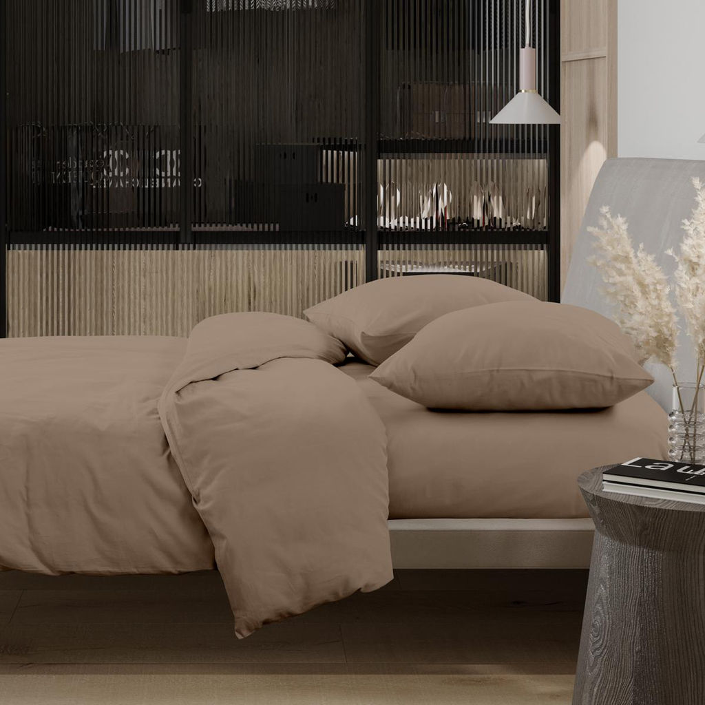 КПБ 1.5 перкаль Актив "Wenge" (50х70) рис. 86011-11 Latte
