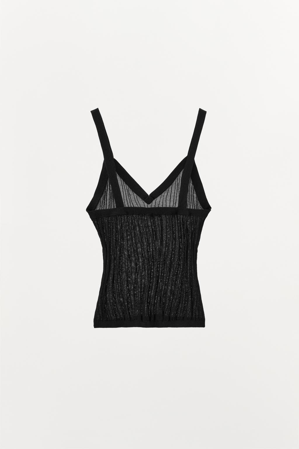 SPARKLY RIB KNIT TOP - Zara фото 6