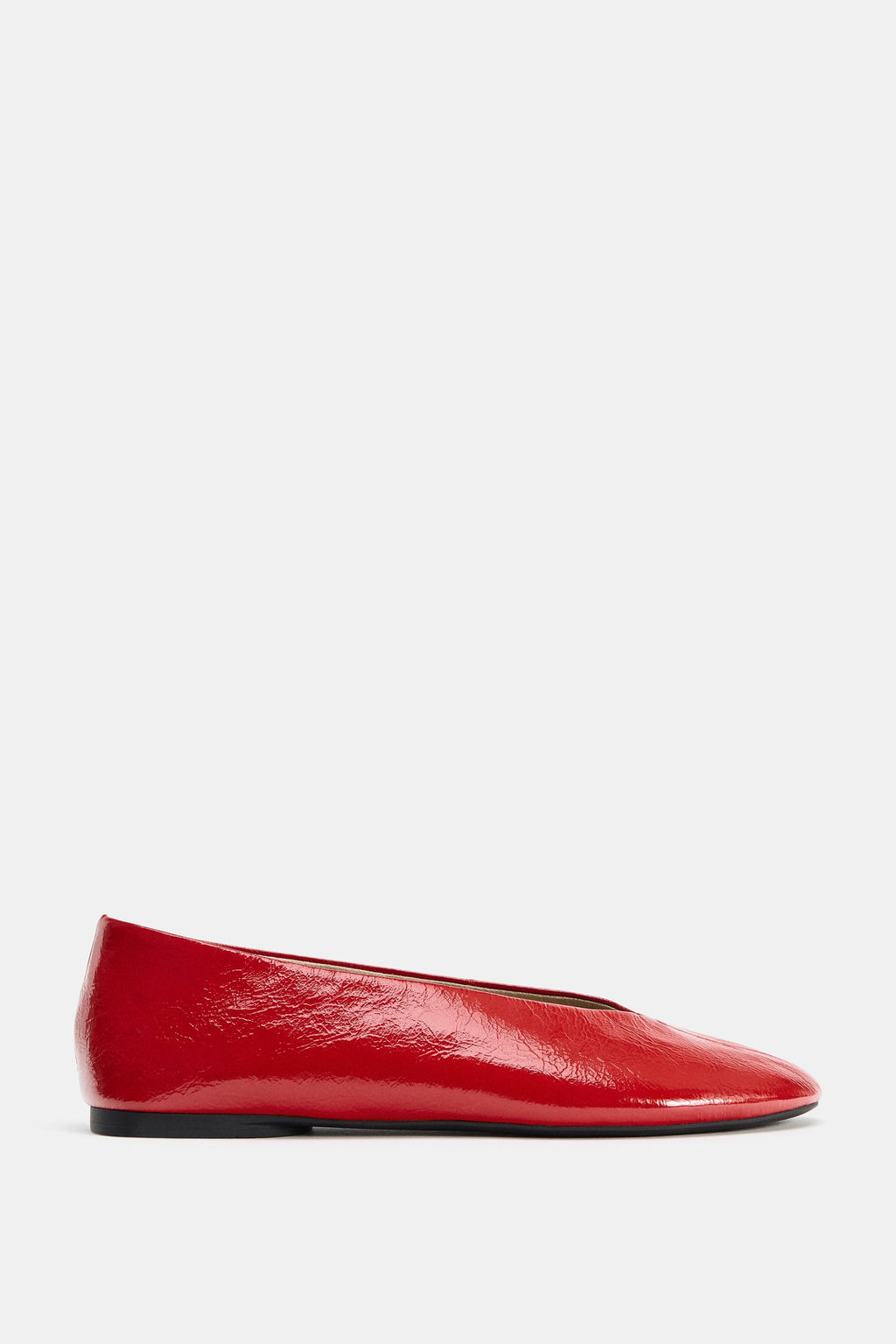 LEATHER BALLET FLATS - Zara фото 11