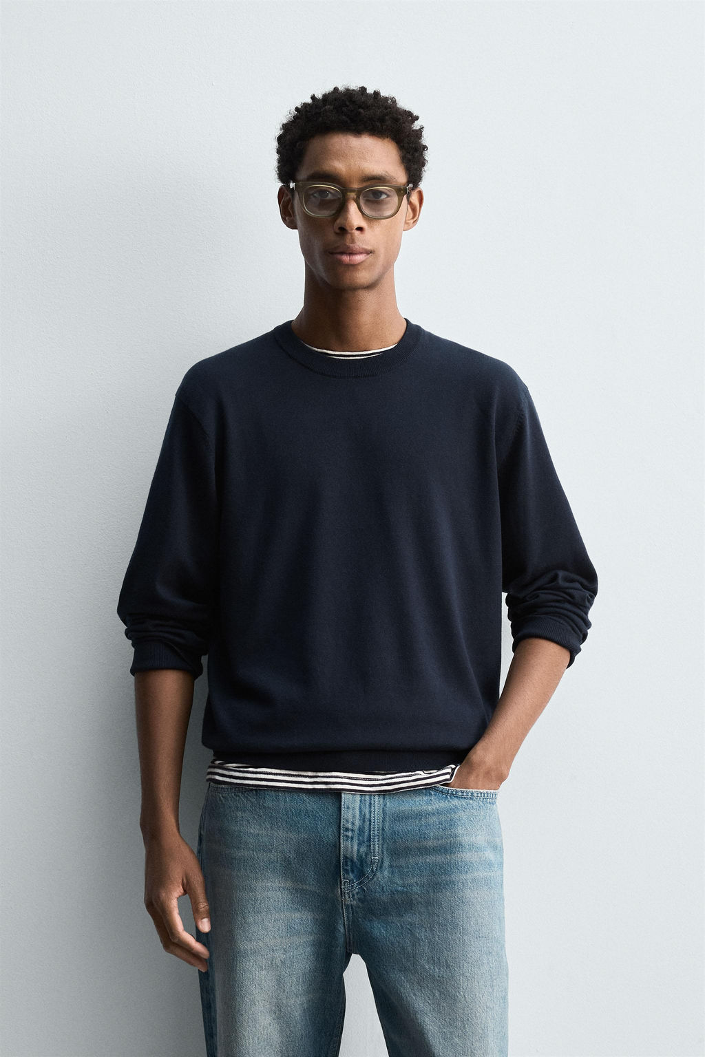 TEXTURED COTTON SWEATER - Zara фото 2