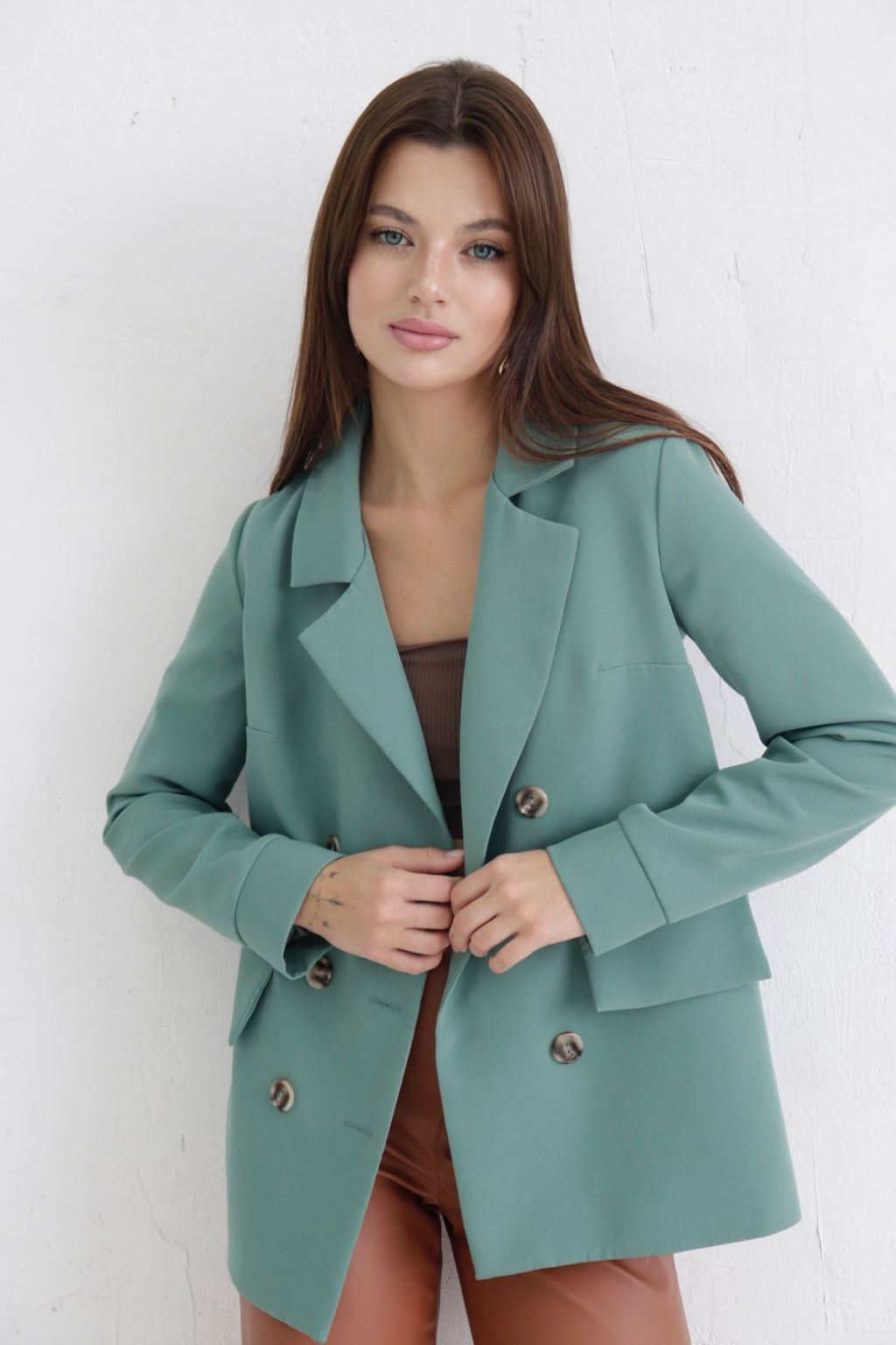 Двубортный жакет с английским воротником - Martichelli фото 116