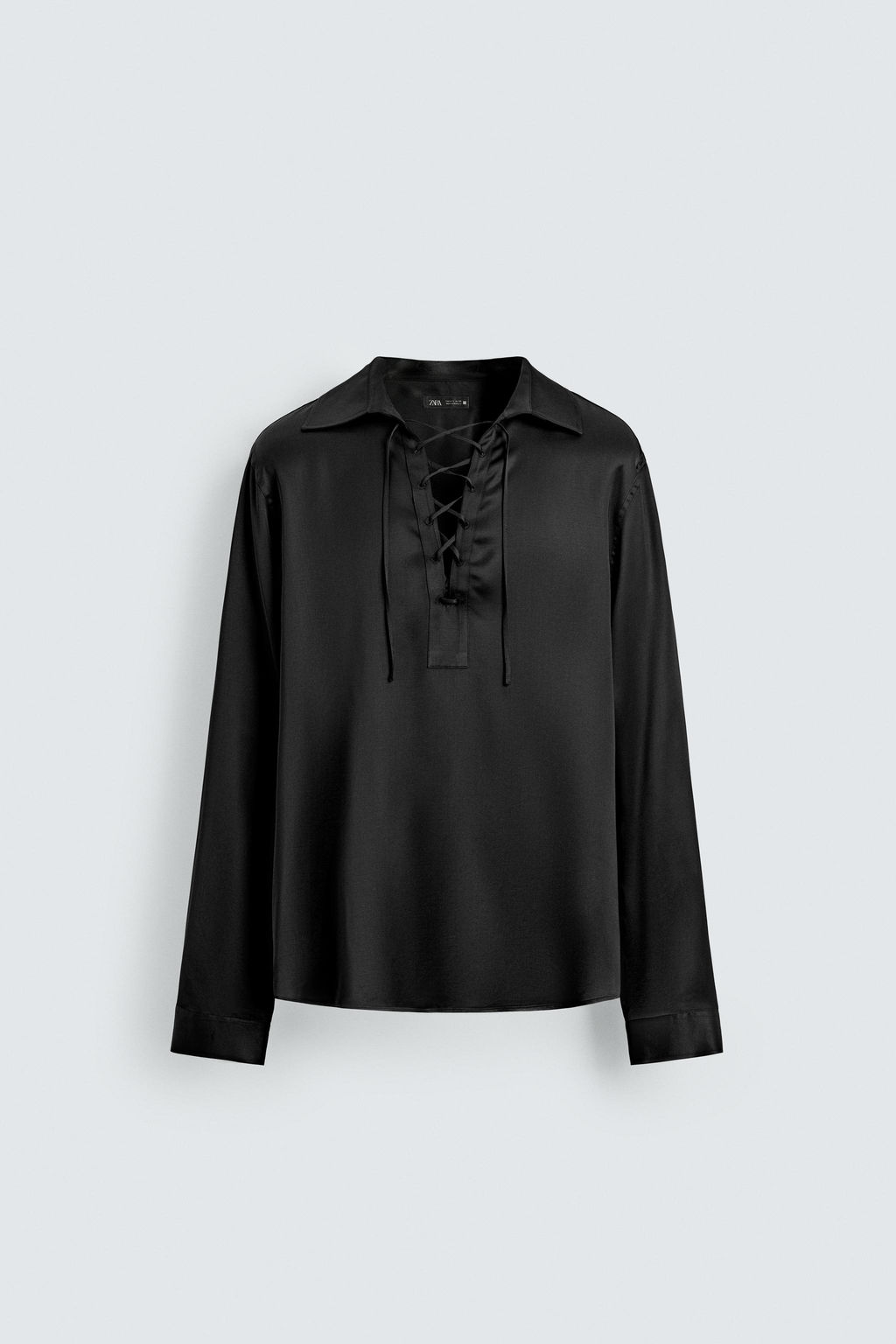 FLOWING POLO SHIRT WITH DRAWSTRING - Zara фото 8