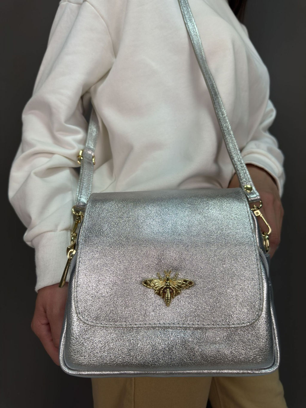 Сумка женская из телячьей кожи