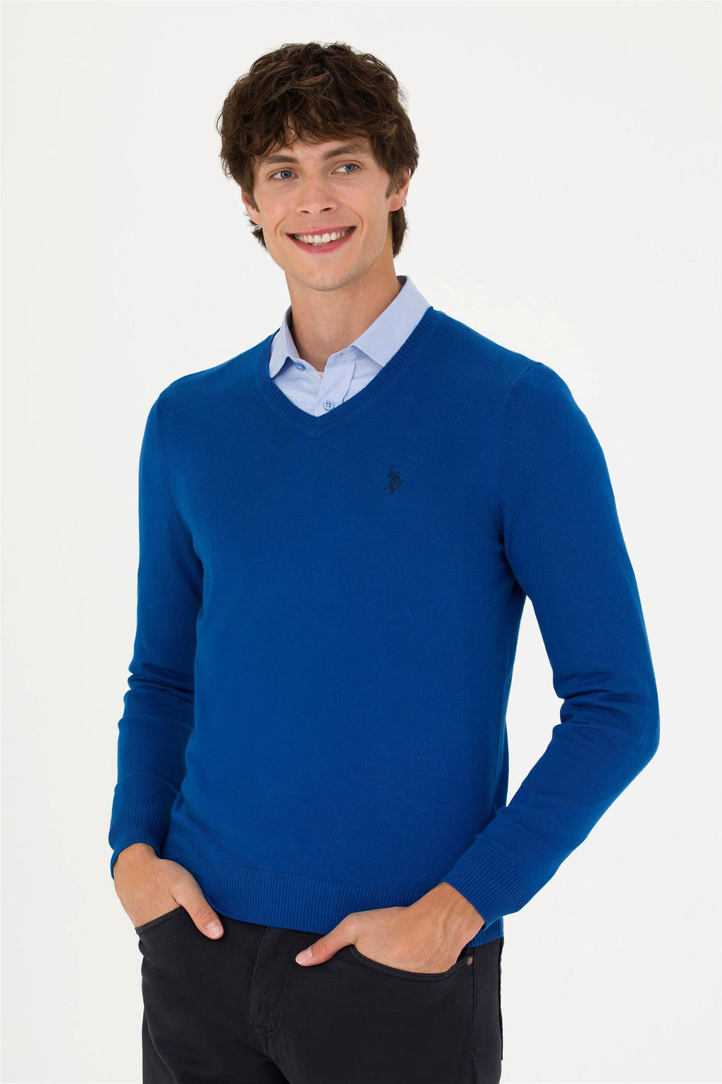 U. S. Polo Assn Мужской базовый свитер Saks - U.s. polo assn фото 3