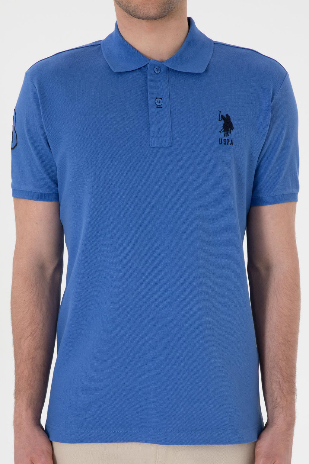 Erkek Slim Fit Polo Yaka _ndigo Basic Ti__rt Sepette S_rpriz _ndirim - U.s. polo assn фото 7