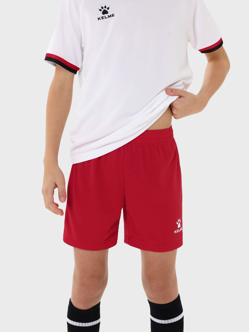 Детская футбольная форма KELME Football Uniform Set (White/Red)