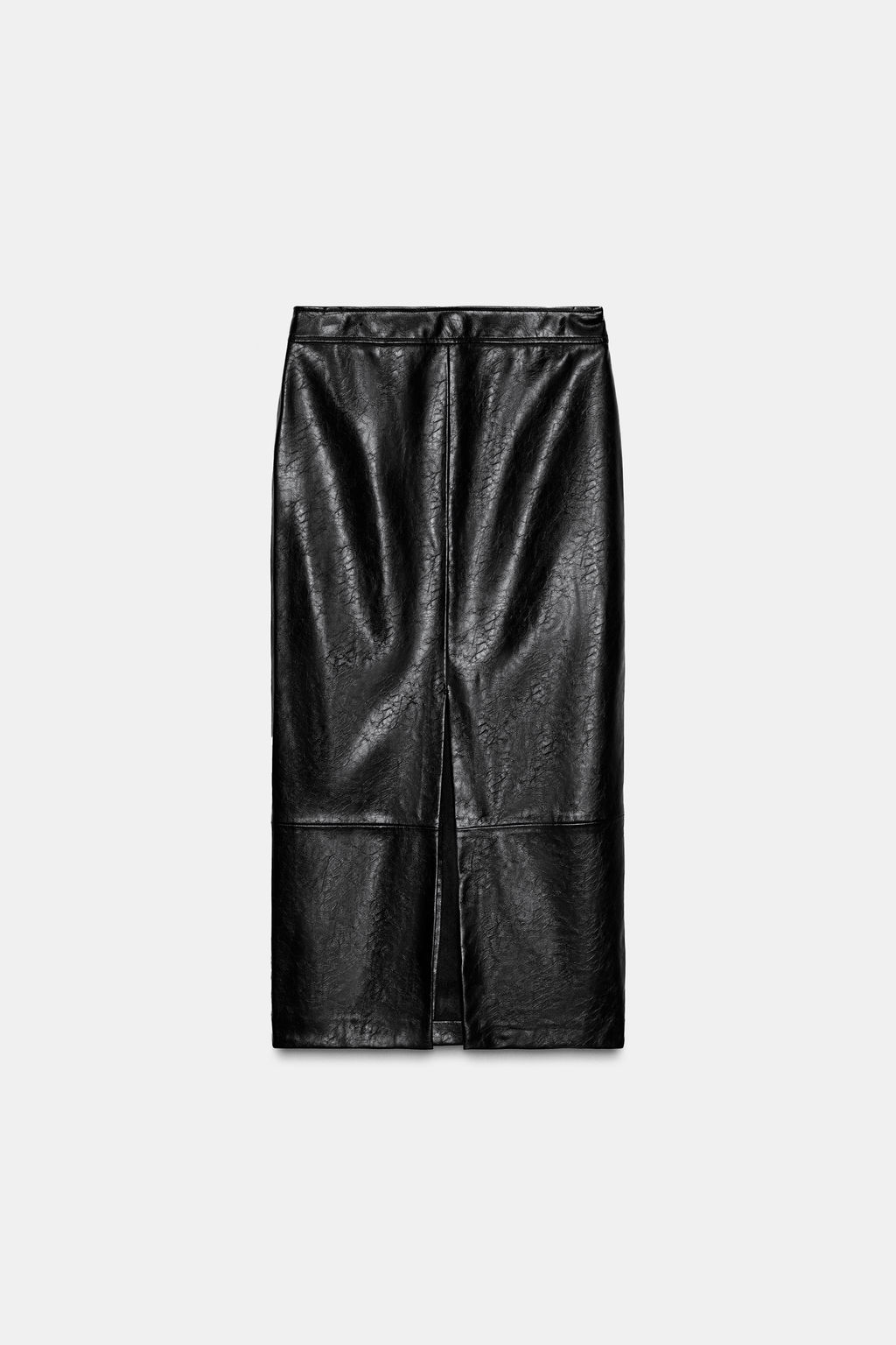 FAUX LEATHER MIDI SKIRT - Zara фото 13