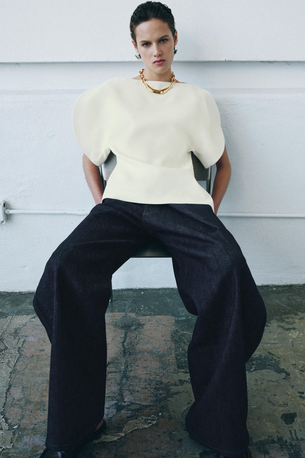 PUFF SLEEVE TOP ZW COLLECTION - Zara фото 13