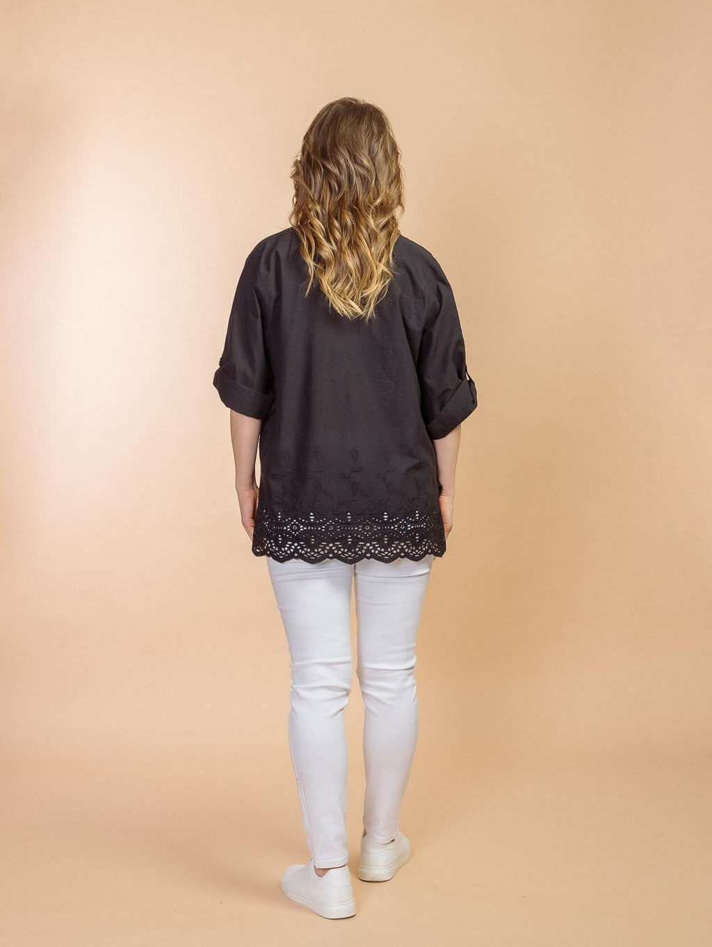 Блузка (хлопок ) шитье №24-598-2 - Ганг фото 4