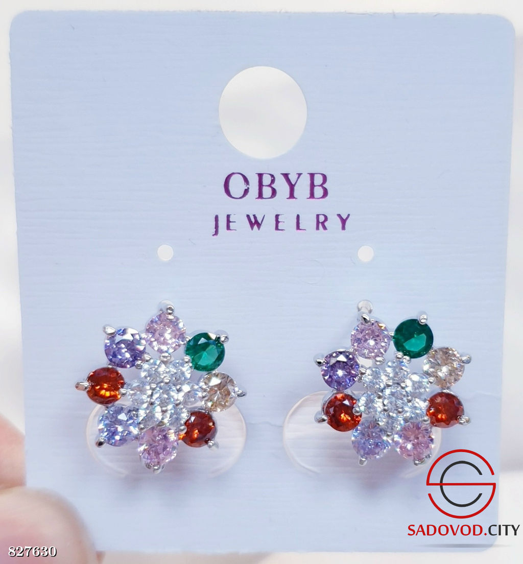 Серьги женские с камнями