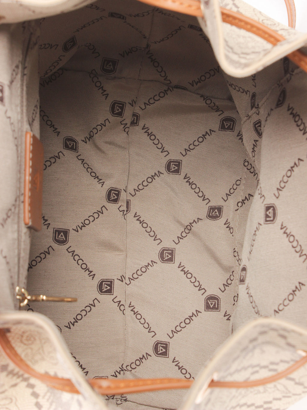 LACCOMA рюкзак АС7304-Россия-бежевый эко кожа хлопок