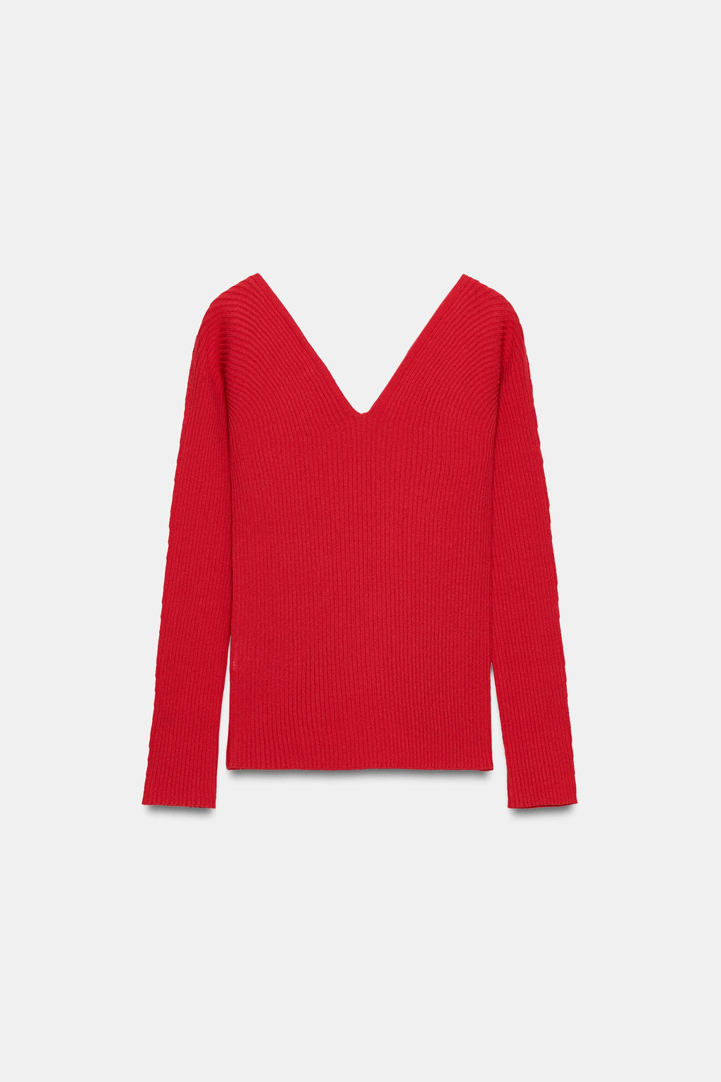 TOP AJUSTADO PUNTO RIB / Rojo - Zara фото 4