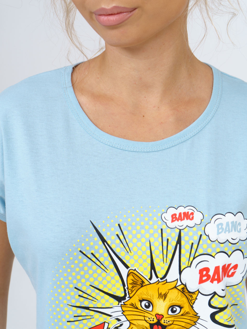 800 Пижама "Взрыв/Голубой"