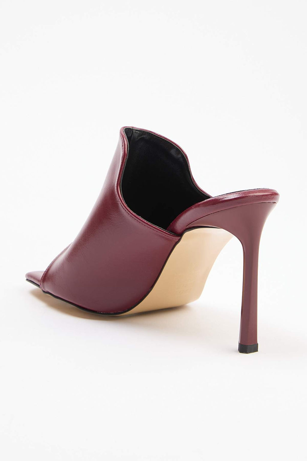 Bordo 9 cm Kad?n Klasik Topuklu Ayakkab? TAKSS26TO00035