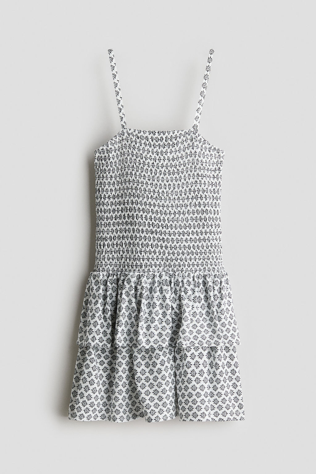 Vestido de tirantes con cuerpo nido de abeja - H&m фото 5