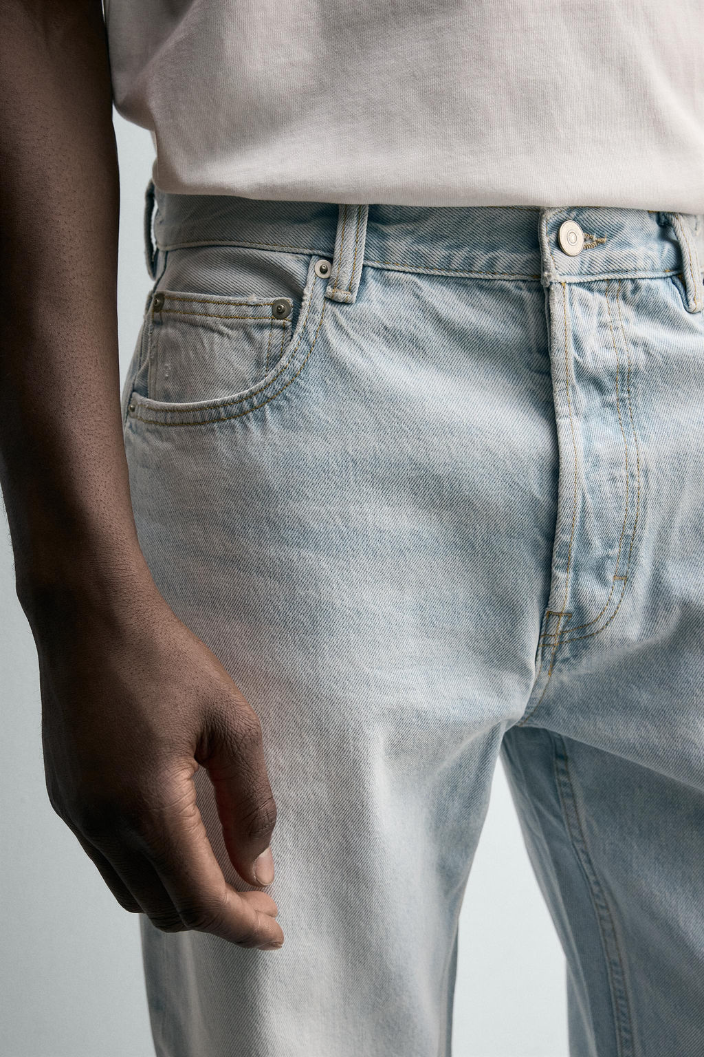 JEANS STRAIGHT FIT / Azul claro - Zara фото 7