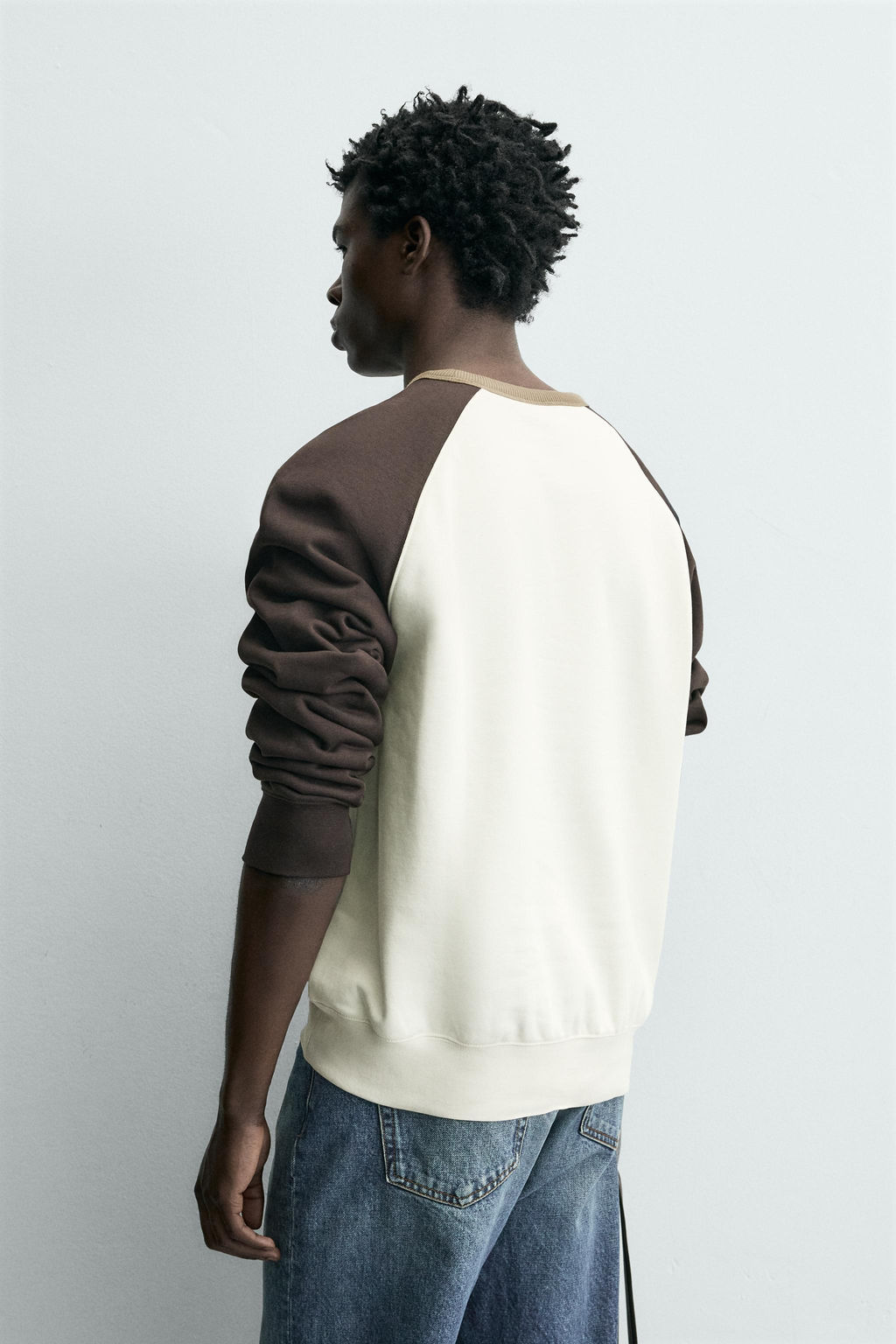 SUDADERA CREWNECK COLOR BLOCK / Multicolor - Zara фото 3