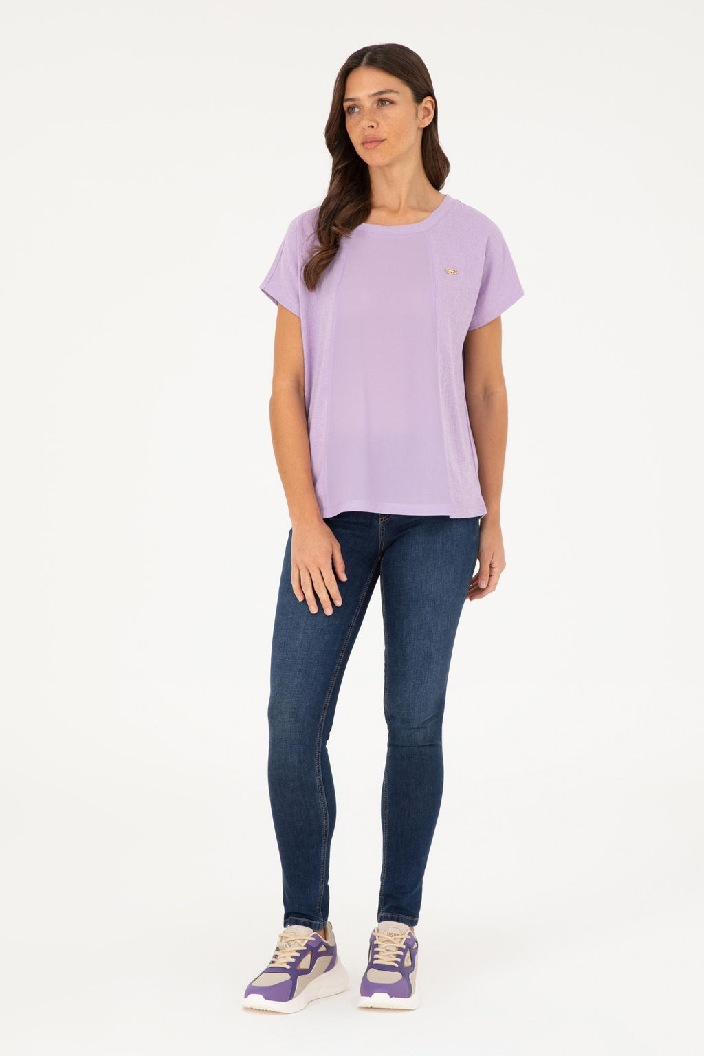 U. S. Polo Assn / Женская сиреневая футболка - U.s. polo assn фото 4