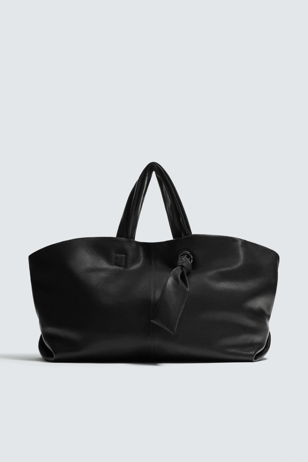BOLSO SHOPPER PIEL / Negro - Zara фото 7