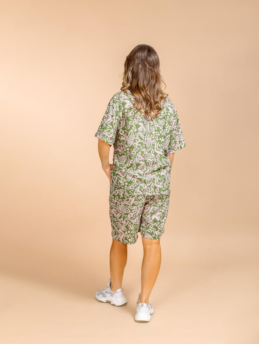 Костюм шорты и блузка (вискоза) №25-227-4 (Лето 2025) - Ганг фото 4