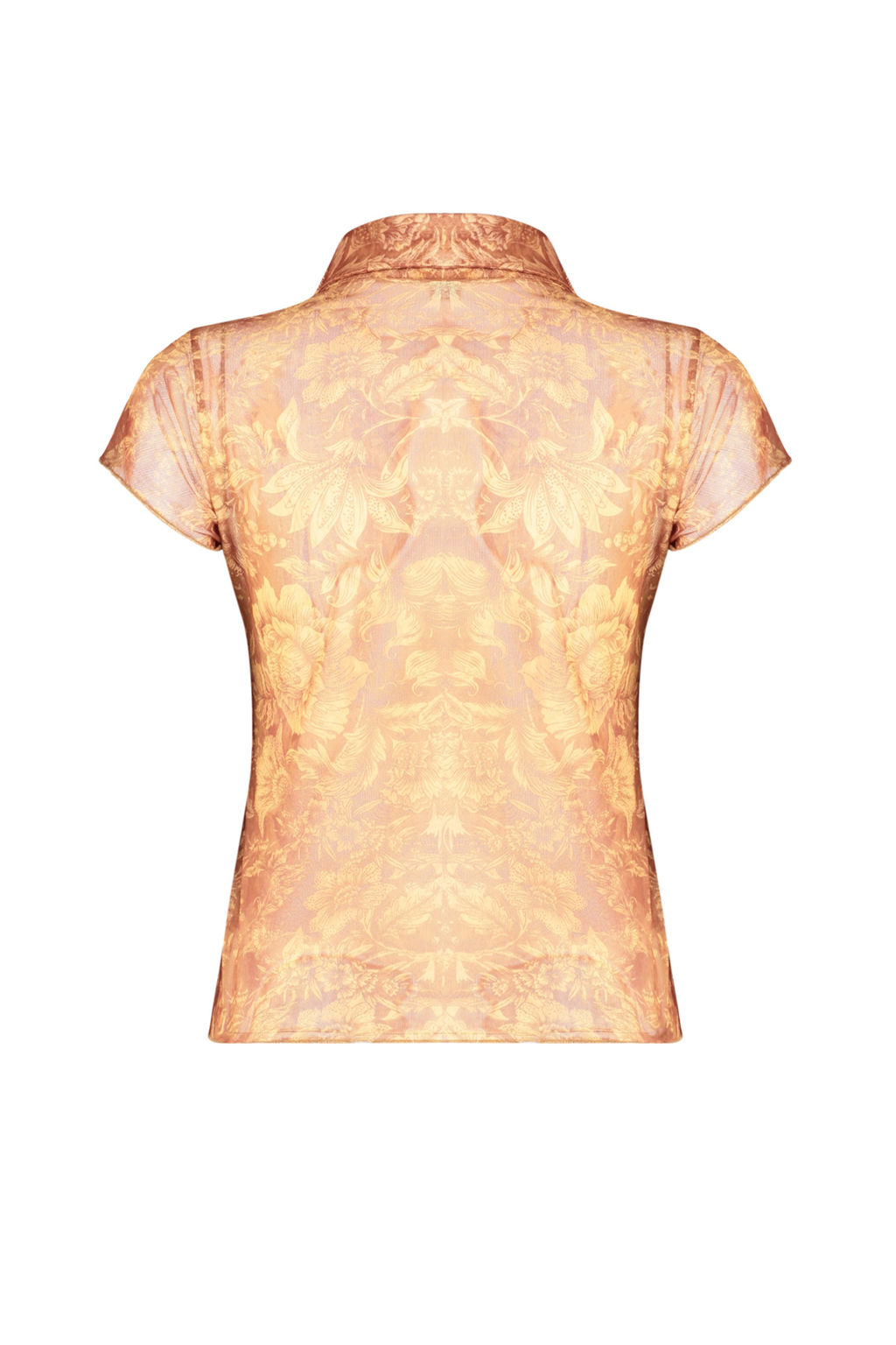 Trendyolmilla Cok Renkli Vucuda Oturan Gomlek Yaka Tul Esnek Orme Bluz TWOSS24BZ00164  фото 8