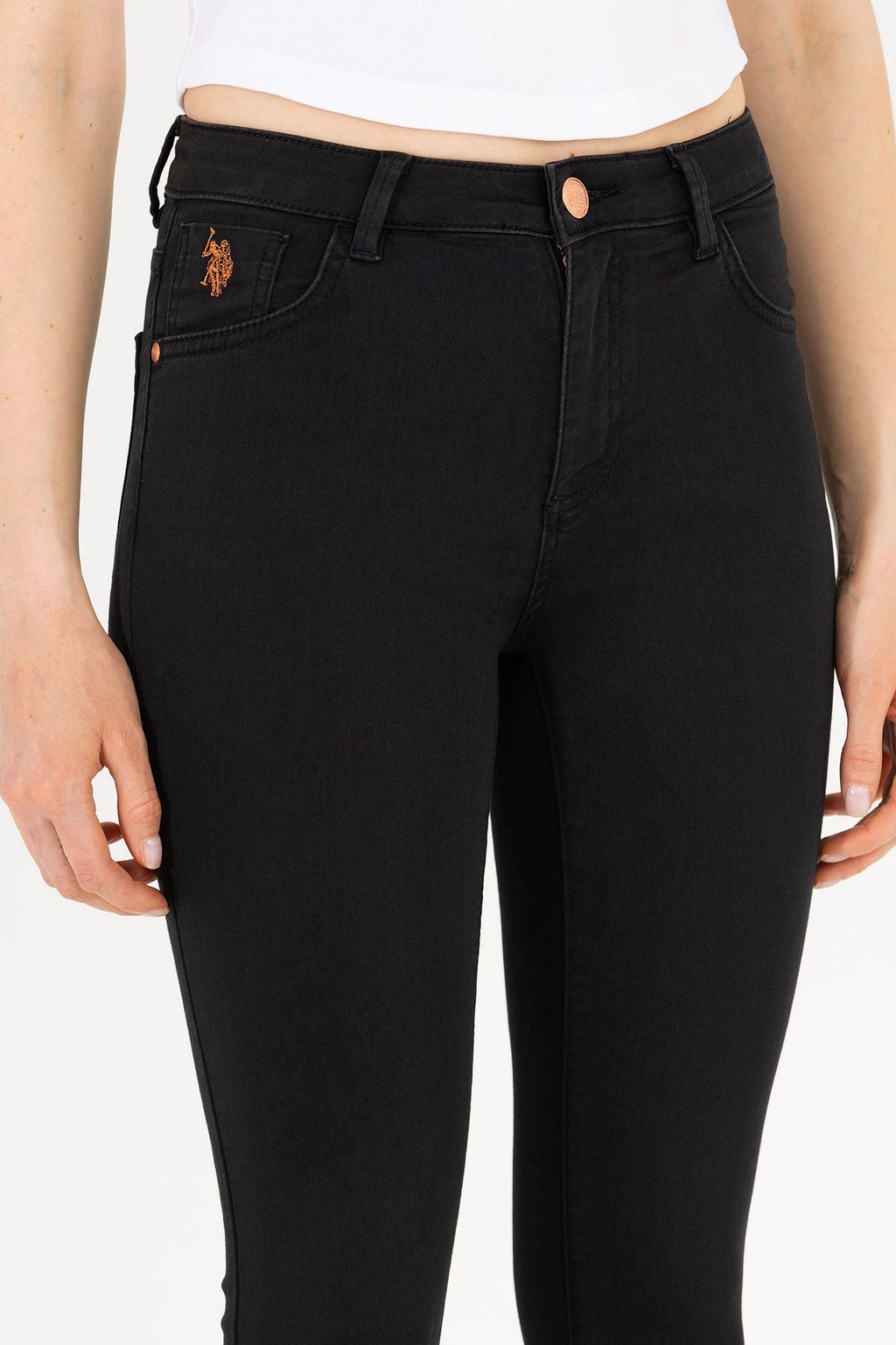 ЧЕРНЫЕ БРЮКИ ИЗ ДЕНИМА - U.s. polo assn фото 5