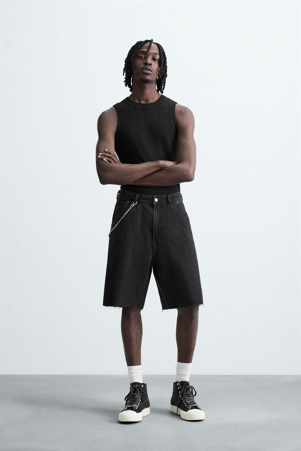 CARPENTER POCKET DENIM BERMUDA SHORTS - Zara фото 10