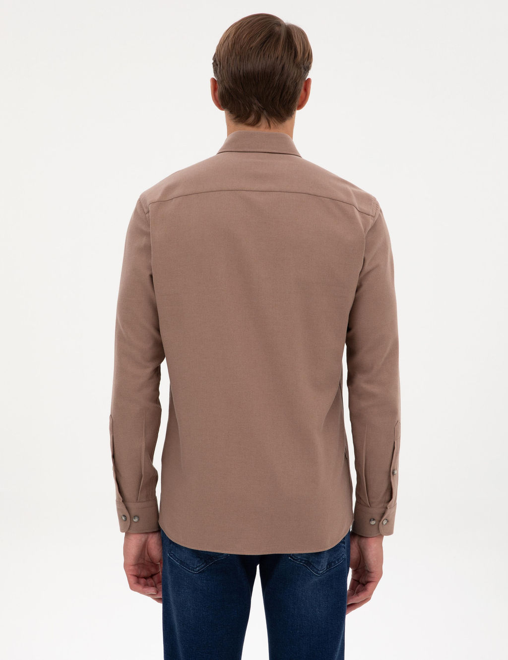 Vizon Slim Fit Uzun Kollu G_mlek - Pierre cardin фото 5