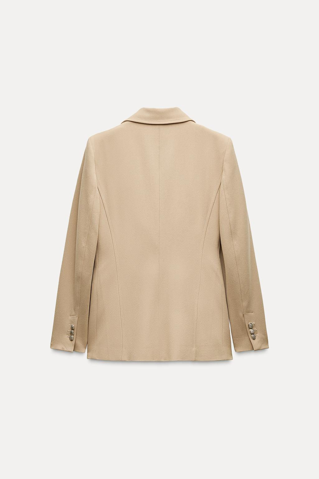 FITTED BLAZER WITH SHOULDER PADS - Zara фото 19