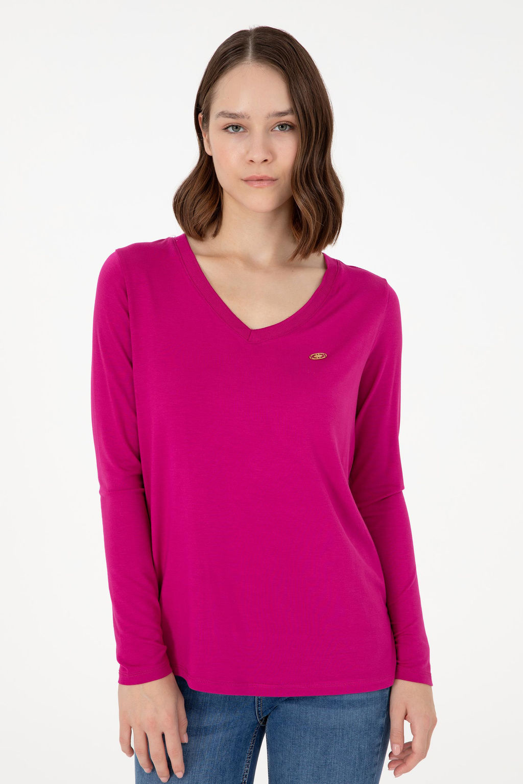 Женский свитшот цвета фуксии Неожиданная скидка в корзине - U.s. polo assn фото 3